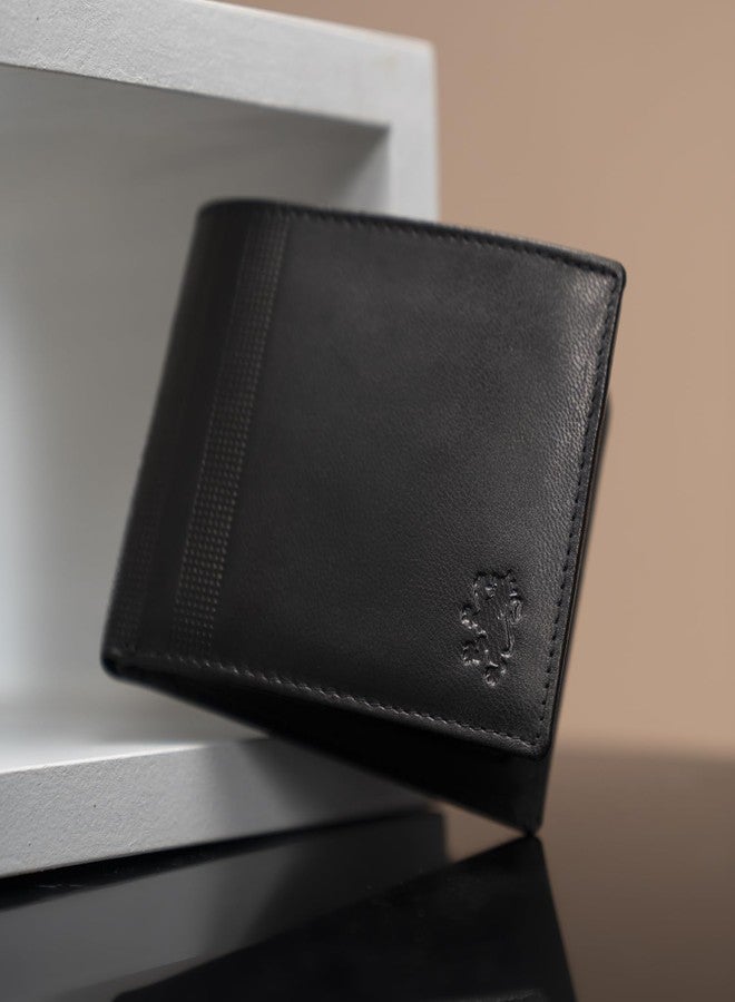 Red Tape Genuine Leather RFID Wallet for Men | Stylish & Secure | 8 Card Slots, 2 Slip Pockets, 2 Currency Compartments | Premium Leather Design - Image 4